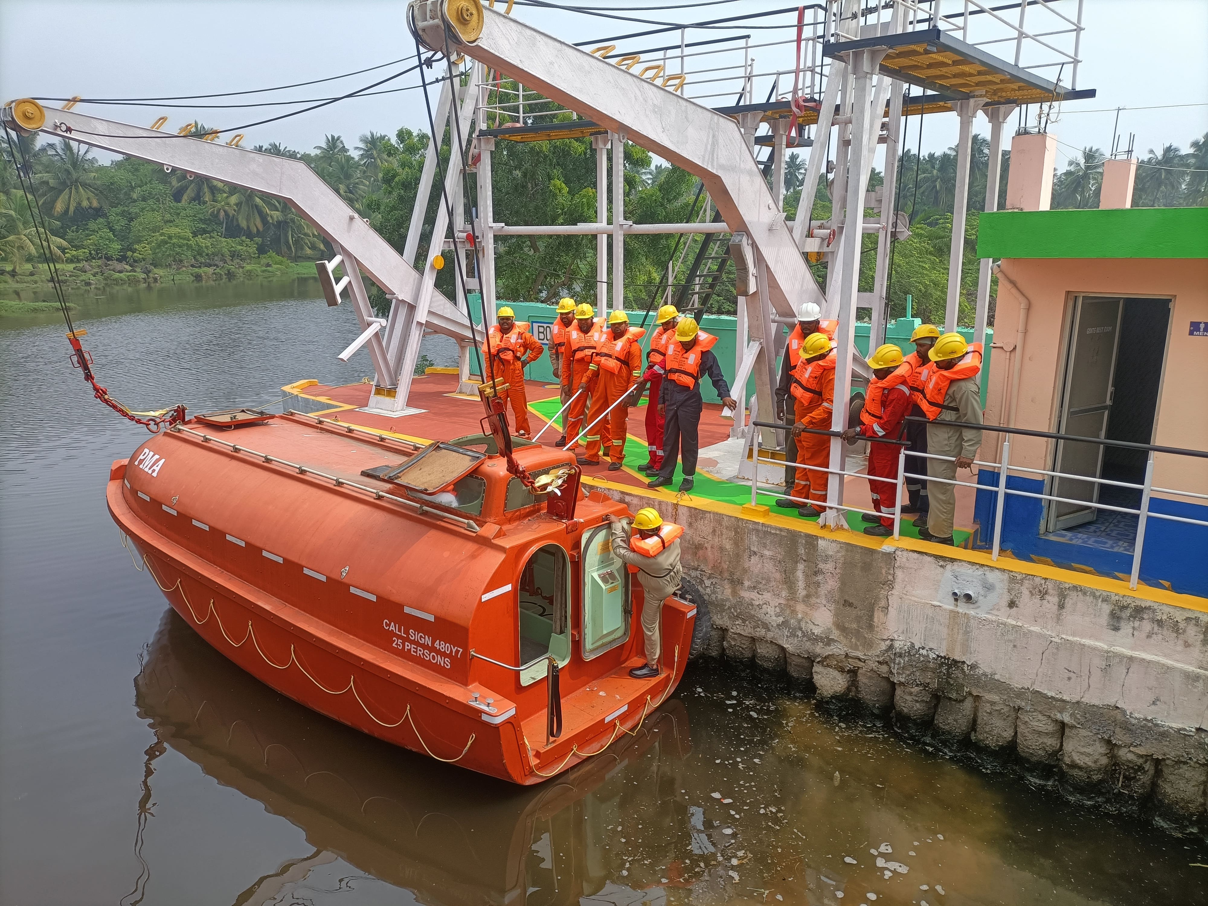 Lifeboat Launching and Recovery Drill